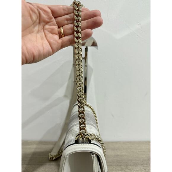 NWT Bvlgari Diamond Blast Leather Serpenti Shoulder Bag w/ Crossbody Chain Strap - Picture 8 of 16